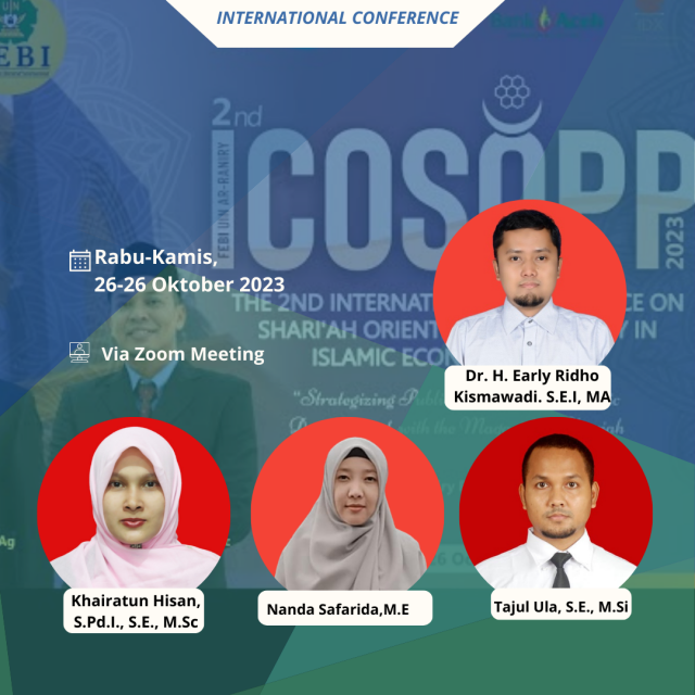 IAIN Langsa FEBI Lecturer Joins ICOSOPP 2023 at UIN Ar-Raniry Banda Aceh