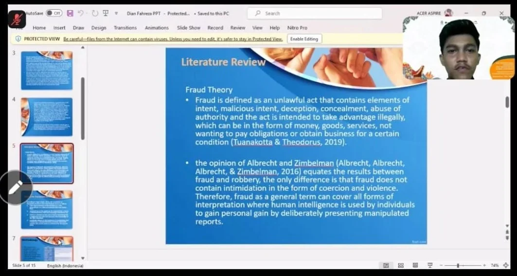 Mahasiswa Prodi Ekonomi Syariah Febi IAIN langsa Tampil sebagai Presenter pada International Conference di Makasar